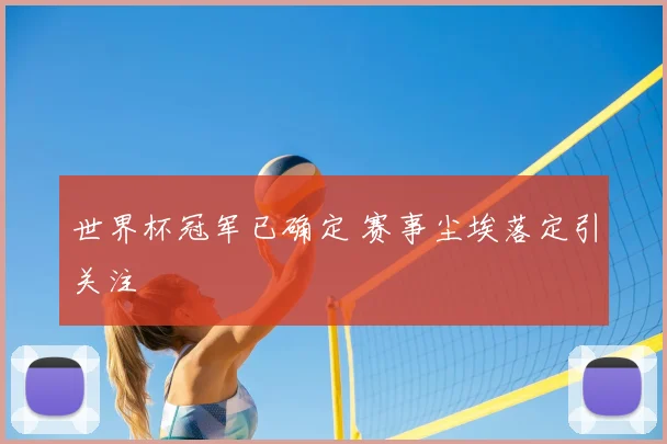 世界杯冠军已确定 赛事尘埃落定引关注